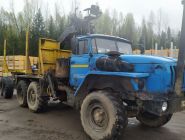 Лесовоз УРАЛ-6377R7 с КМУ и роспуском 32