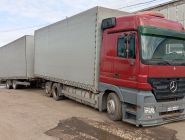 Грузовик тентованный Mercedes Actros 2541 с прицепом Krone 2